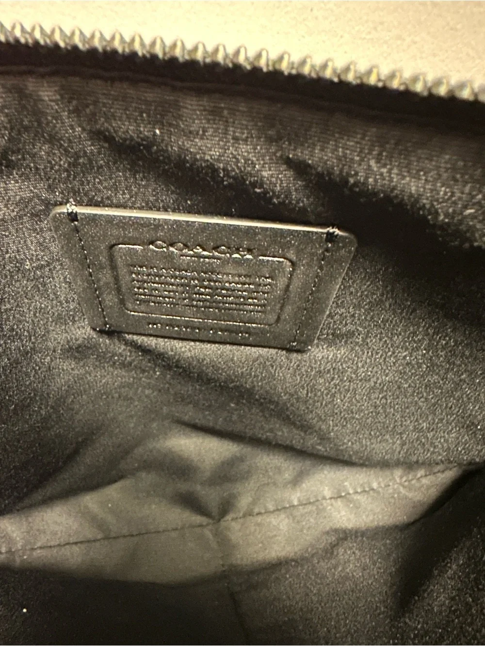 Oversized Black Leather Wristlet Clutch Bag